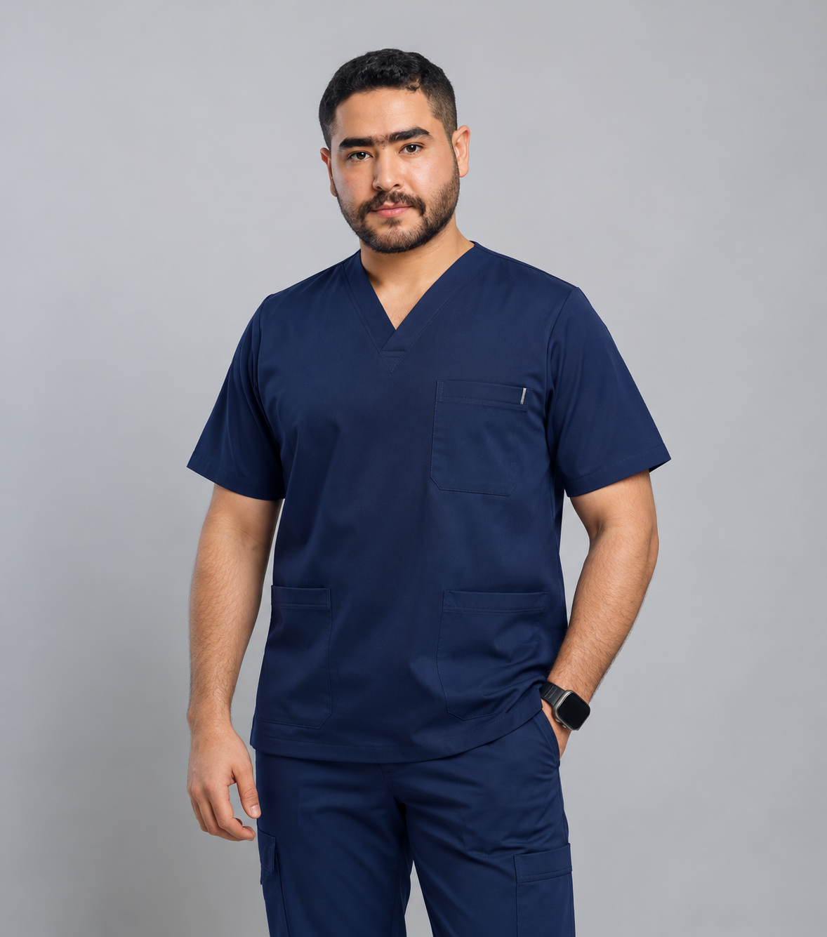 About confident doctor in navy scrubs (1)